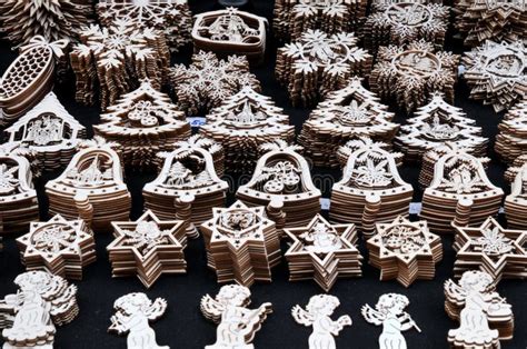 Wooden Christmas Ornaments, Prague Editorial Photo - Image of souvenir ...