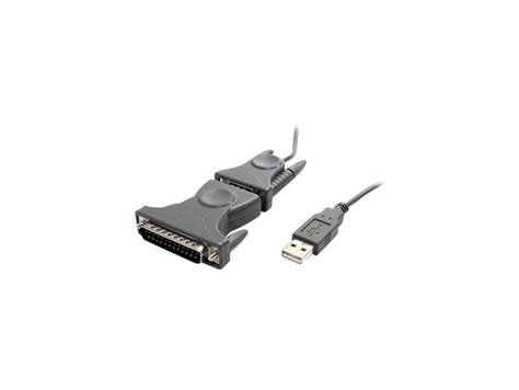 Usb To Serial Adapter 3 Ft 1m With Db9 To Db25 Pin Adapter Prolific Pl 2303