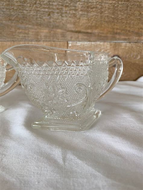 Vintage Glass Sugar And Creamer Sets Memories Ago Decor