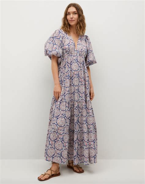 Mango Printed Maxi Dress