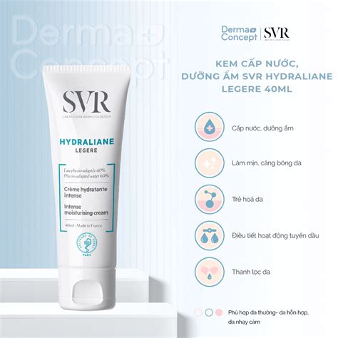 Kem cấp nước dưỡng ẩm SVR Hydraliane Legere 40ml NHẬP KHẨU CHÍNH HÃNG