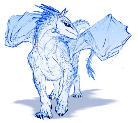 Old Fanart Winter Icewing WingsOfFire Dragon Drawings Dragon