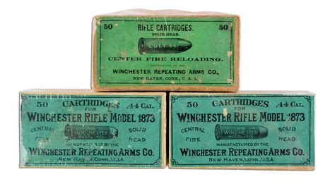 Lot Detail Lot Of 3 Boxes Of Winchester 44 Cal Ammunition