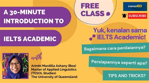 Kenalan Yuk Sama Ielts Academic Bersama Kak Bea Peraih Ielts