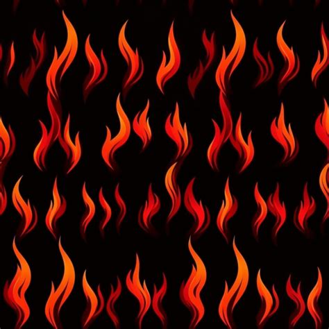 Download Seamless Orange Flames Pattern Patterns Online Creative Fabrica