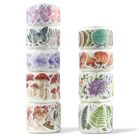 Skytowards 9 Rouleaux Washi Tape Set Autocollants Vintage Scrapbooking