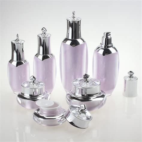 Luxury Cosmetic Packaging Set Acrylic Plastic Bottle And Jar Cospack