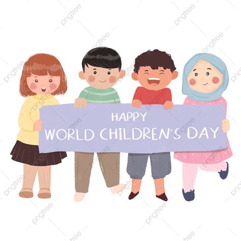 World Children Day Hd Transparent Cute Happy World Children Day