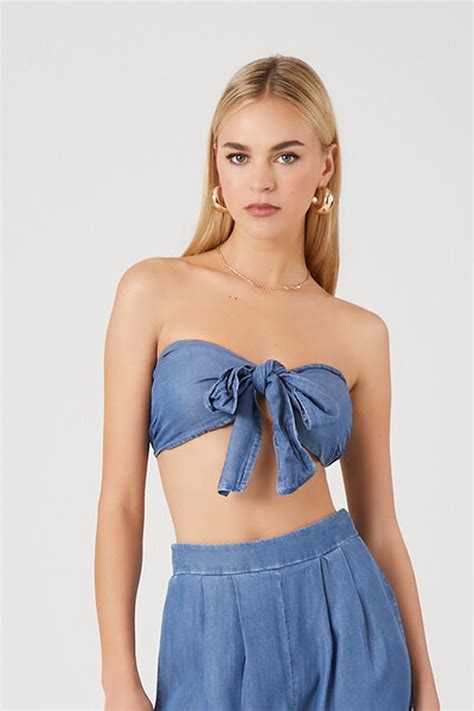 Tie Front Crop Top And Pants Set