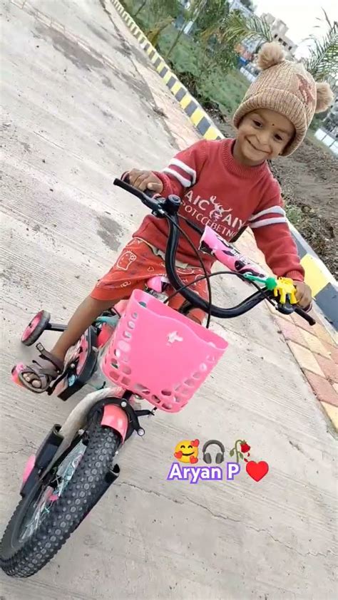 First Time Riding A Bicycle 🚲♥️lovesong Shirts With Aryan New Hindi