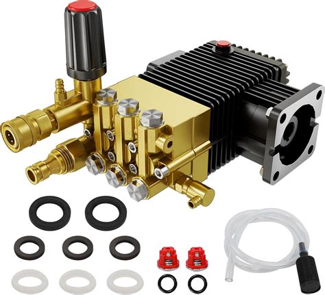 Pohir Pressure Washer Pump 3600psi 33gpm 34 Shaft Replacement Crankshaft Triplex Brass Pump