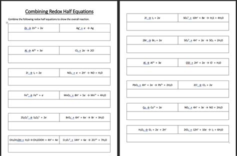 how to balance redox equations 5