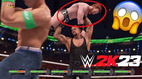 Wwe 2k23 The Undertaker Vs John Cena Vs Lesnar Vs Randy Orton Vs