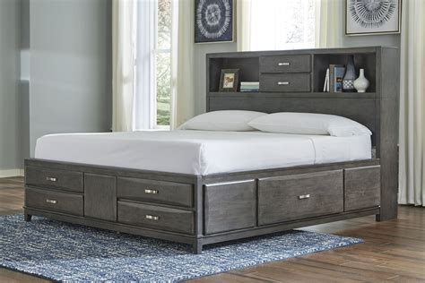 Caitbrook Gray King Storage Panel Bed By Ashley Furniture 1stopbedrooms