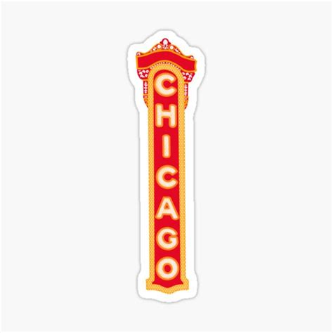 Chicago Sticker For Sale By Colleenypoo76 Redbubble