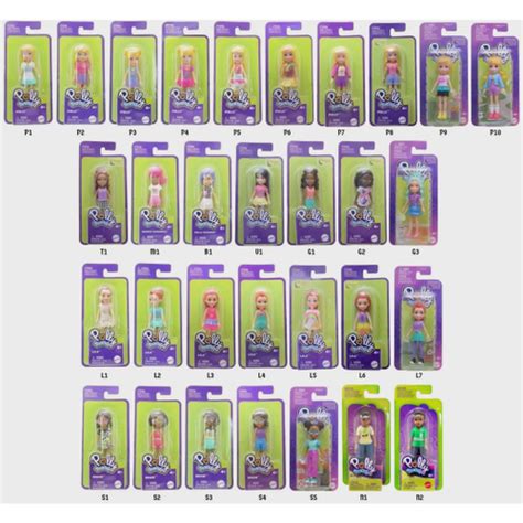 Kit C 4 Bonecas Polly Pocket Sortidas Polly Lila Shani E Nicolas