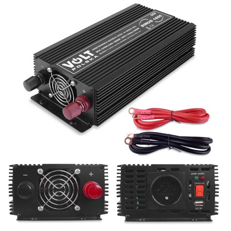 PRZETWORNICA 24V 230V CZYSTY SINUS 230V 800 1600W Sklep Opinie Cena