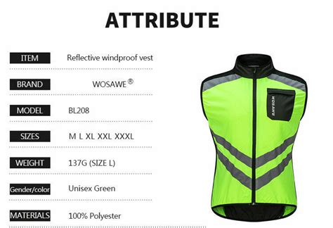 Men Hi Vis Reflective Motorcycle Vest Motorbike Waistcoat Commuter