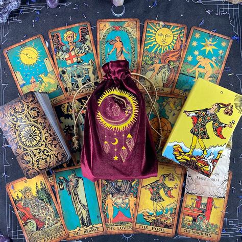 Tarot Deck Vintage Plastic Tarot Cards 78 Gift Set With Etsy