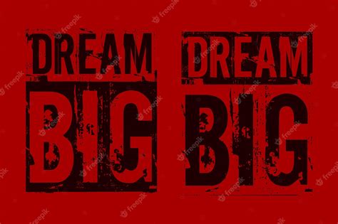 Premium Vector | Dream big motivational quotes brush stroke