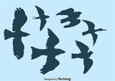 Flying Bird Silhouette Vector 168650 Vector Art at Vecteezy