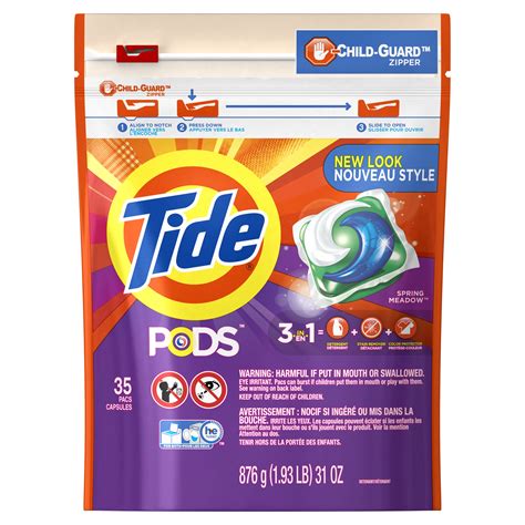 tide pods spring meadow scent  turbo laundry detergent pacs  count