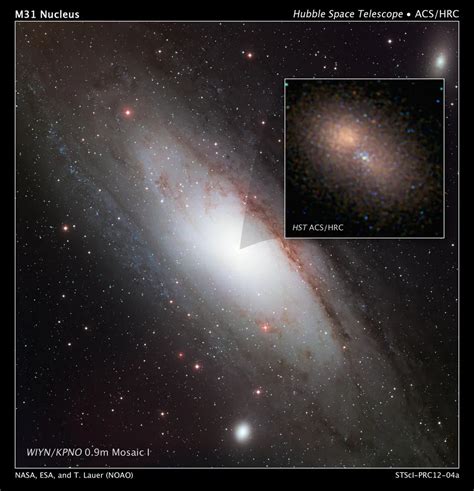 Hubble Zooms in on Double Nucleus in Andromeda Galaxy - NASA Science