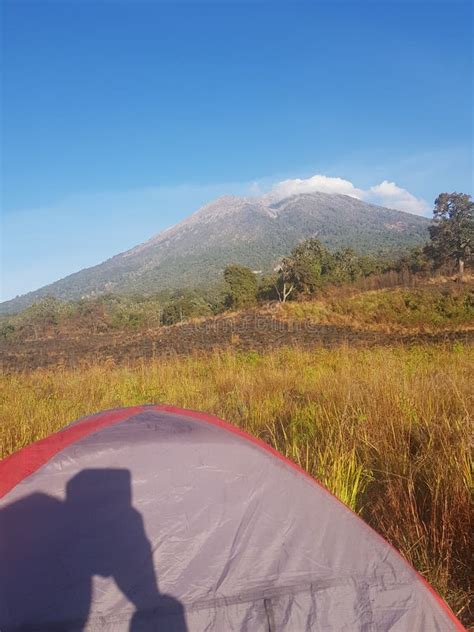 Mountain Rinjani Trekking stock image. Image of person - 239010809