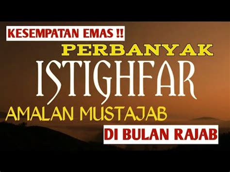 Kesempatan Emas Amalan Penarik Rezeki Amalan Mustajab Di Bulan