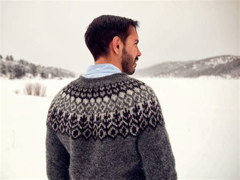 12 Inspiring Icelandic Sweater Patterns | Mens knit sweater pattern ...