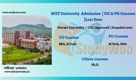 NIIT University Admission 2022-23 | Application Form, UG, PG Course ...