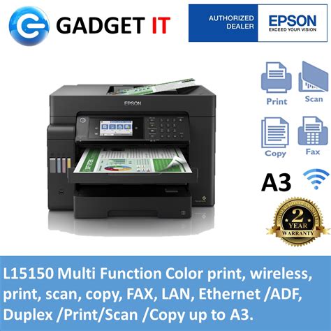 EPSON ECOTANK L15150 / L15160 A3 PRINTER (PRINT,SCAN,COPY,FAX,ADF ...