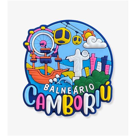 Ímã de geladeira emborrachado Balneário Camboriú SC Shopee Brasil