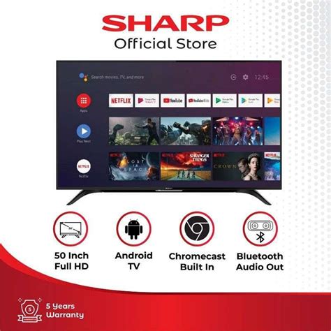 Promo Sharp T C Bg I Aquos Smart Led Tv Fhd Android Inch Diskon