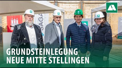 Grundsteinlegung Neue Mitte Stellingen Mit Hamburgs Senatorin Karen