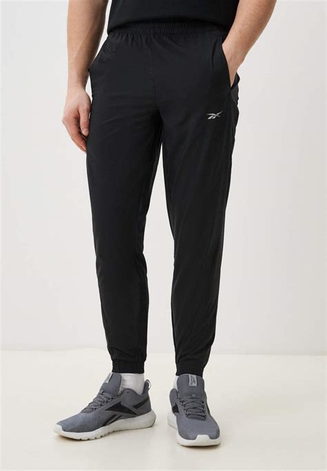 Спортивные брюки мужские Reebok Running Track Pants черные Xl купить в Москве цены в интернет