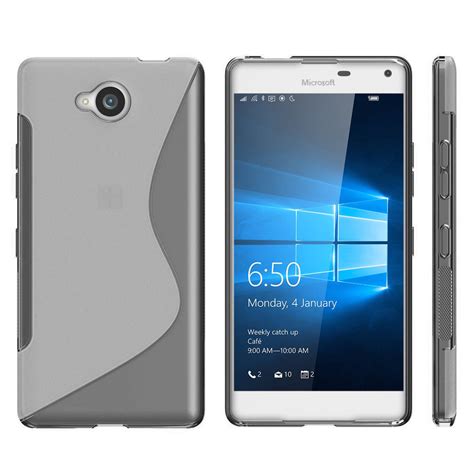 S Line Flexi Gel Slim Case For Microsoft Lumia 650 Grey