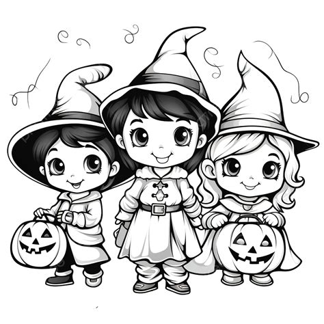 Dibujos De Halloween Niños Para Colorear Vsun