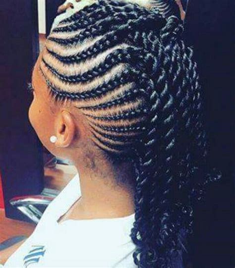 Mohawk W Scalp Braids And Twist Gorgeous Braids Hair Styles Natural