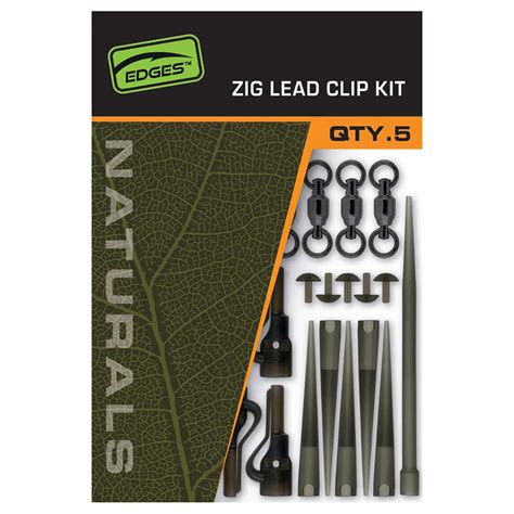 Fox Edges Naturals Zig Lead Clip Kit Zunnebeld