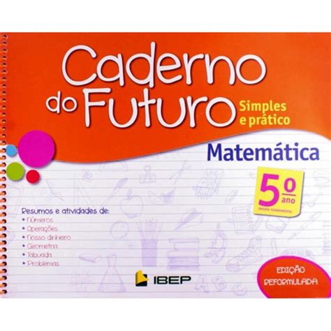 Livro Caderno Do Futuro Simples E Pr Tico Matem Tica Ensino