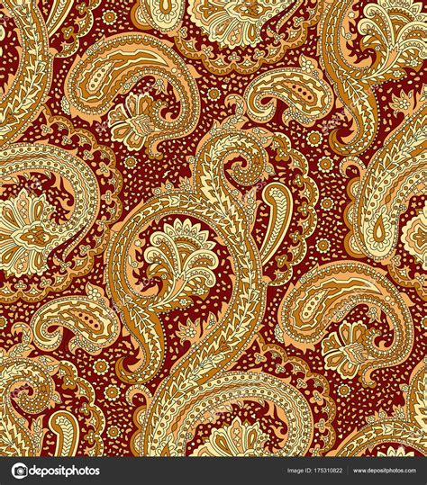 Seamless Traditional Indian Paisley Pattern Stock Photo Malkani