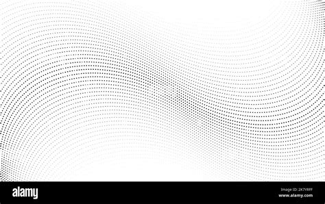 Halftone Wave Lines Background Abstract Dotted Stripes Texture Warped