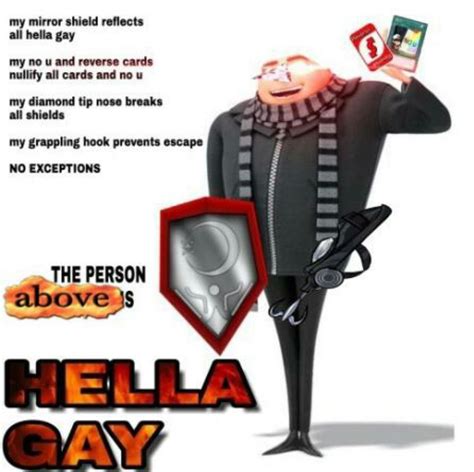 "The Person Above Is Hella Gay" | Gru Hella Gay | Know Your Meme