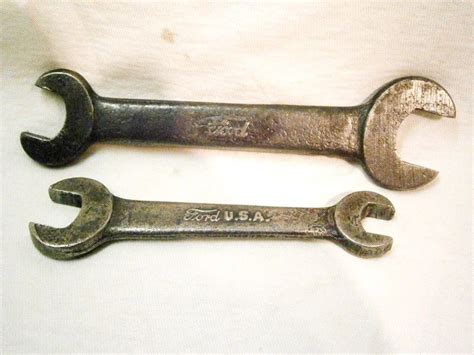 Two 2 Vintage Ford Model T Or A Tool Kit Open End Wrenches Antique Price Guide Details Page