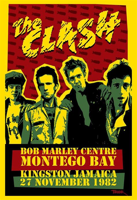 The Clash Re Print Vintage Concert Poster Etsy Vintage Concert