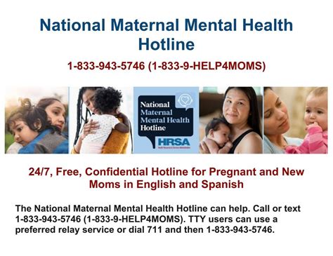 National Maternal Mental Health Hotline Lake Elementary School District