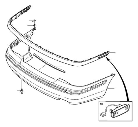 Volvo V40 Bumper Cover Rear 2001 30899313 Darcars Volvo Cars