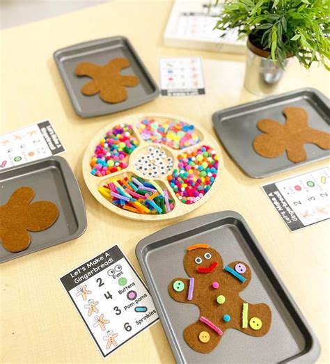 Allie Apels on Instagram: "Gingerbread Loose parts Math This is such a ...