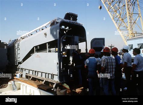 A View Of One Of The Tomahawk Cruise Missile Armored Box Launchers